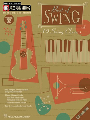 Best of Swing - Jazz Play-Along Volume 32 - Various - Bb Instrument|Bass Clef Instrument|C Instrument|Eb Instrument Hal Leonard Lead Sheet /CD
