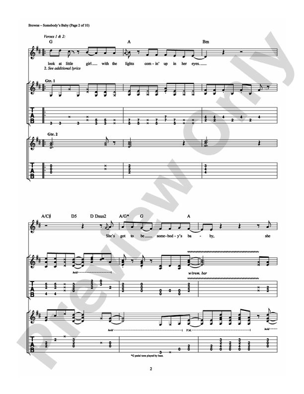 Somebody's Baby - Guitar TAB (Digital Download)