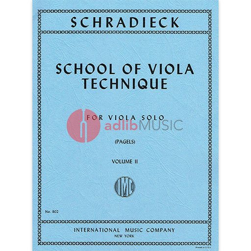 VIOLA TECHNIC VOL 2 - SCHRADIECK - IMC