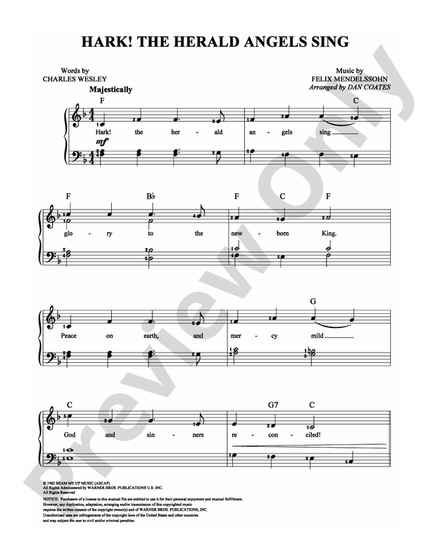 Hark! the Herald Angels Sing - DSM-PS-0007109 - Easy Piano (Digital Download)