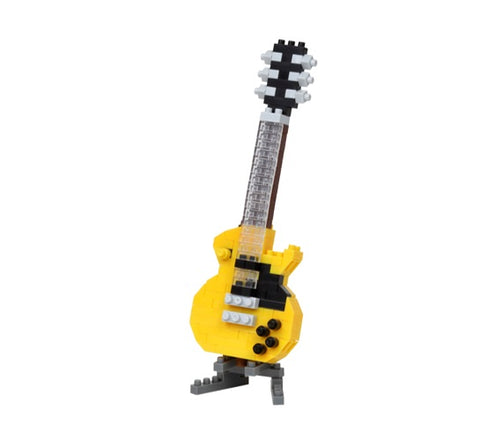 Nanoblock Yellow Electric Guitar Mini Lego 160pcs