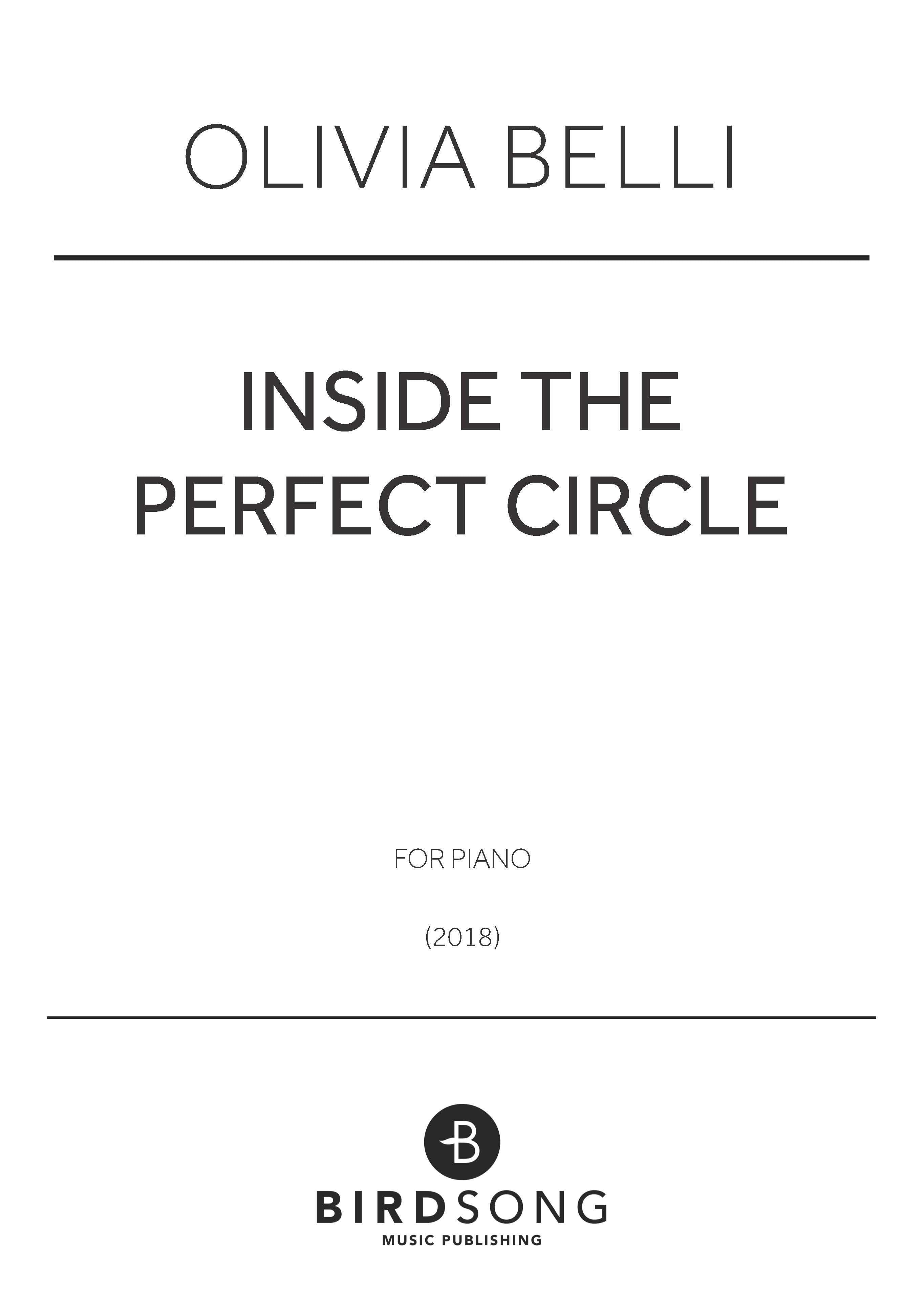 Belli - Inside The Perfect Circle - Piano Solo (Digital Download)