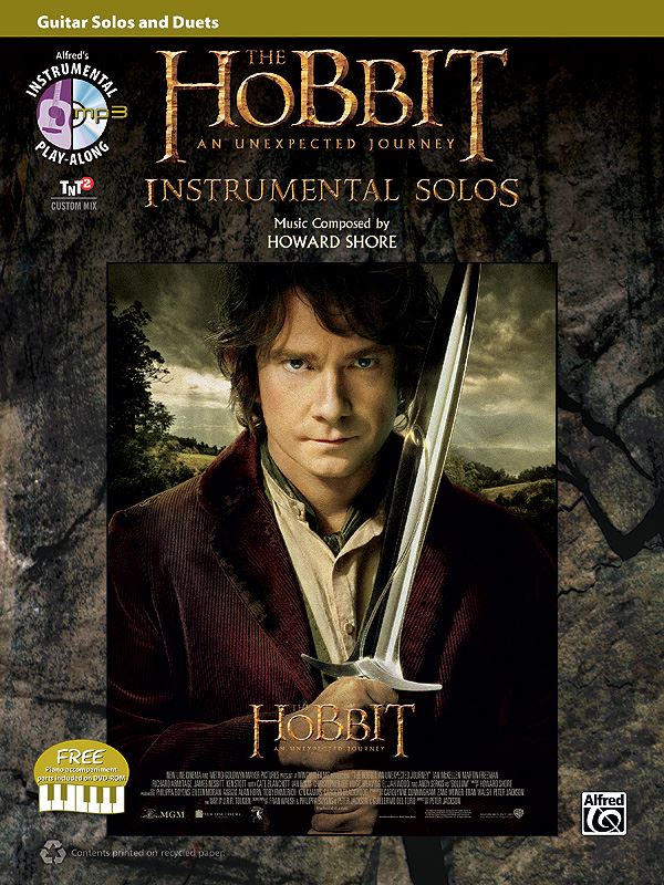 Hobbit Unexpected Journey Solos Guitar Bk/CD