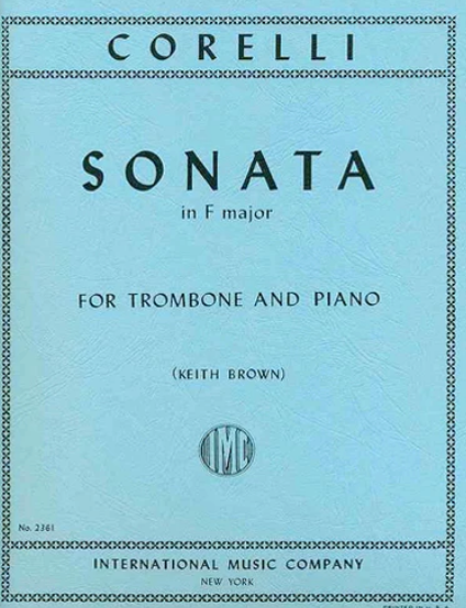 Corelli - Sonata #10 in Fmaj - Trombone/Piano Accompaniment IMC IMC2361