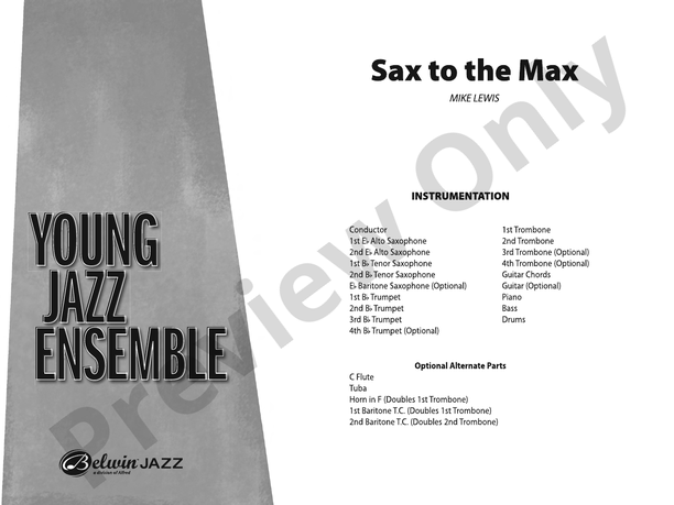 Sax to the Max - Jazz Ensemble Conductor Score & Parts (Digital Download)