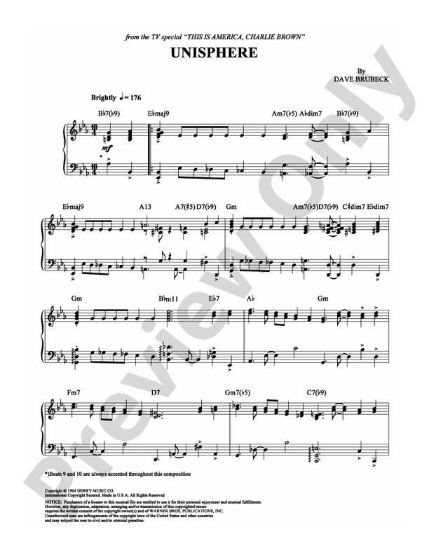 Unisphere - Piano (Digital Download)