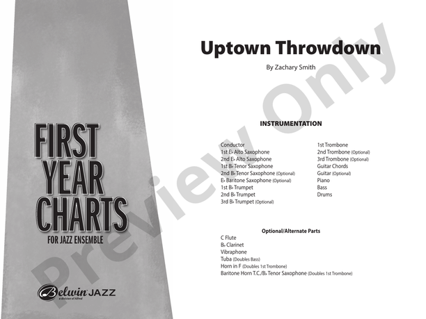 Uptown Throwdown – Jazz Ensemble Conductor Score & Parts (Digital Download)
