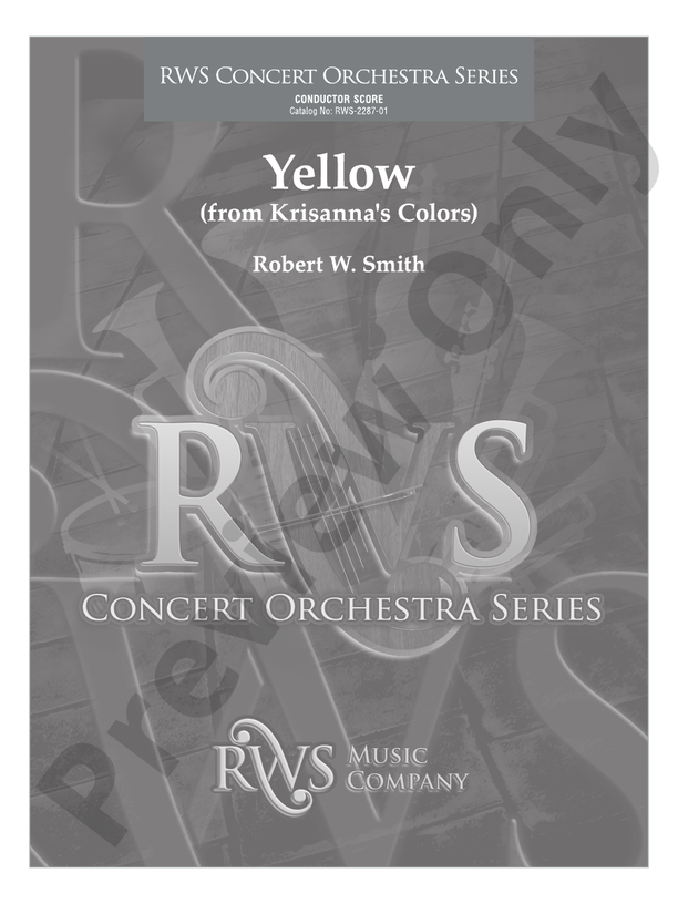 Yellow - From Krisanna's Colors - Full Orchestra Conductor Score & Parts (Digital Download)