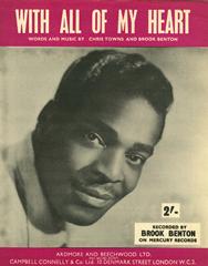 With All Of My Heart - Brook Benton - PVG (Digital Download)