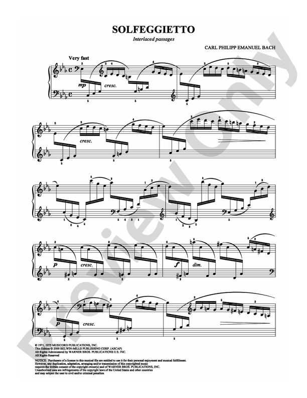 Bach - Solfeggietto - DSM-PS-0003571 - Piano (Digital Download)