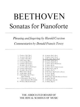 Beethoven Piano Sonata in Eb Major Op 31 No 3