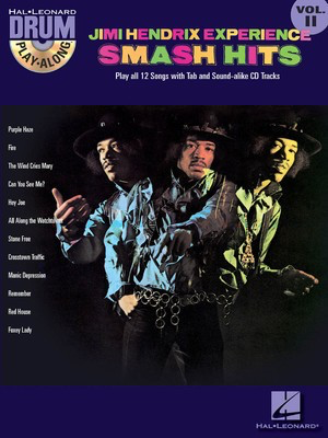Jimi Hendrix Experience - Smash Hits - Drum Play-Along Volume 11 - Drums Hal Leonard Drum Notation /CD