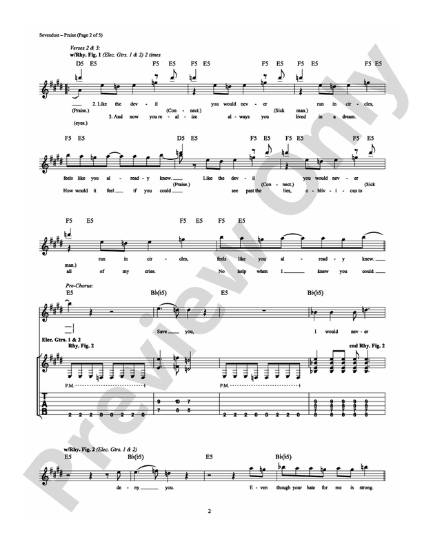 Praise - Guitar TAB (Digital Download)