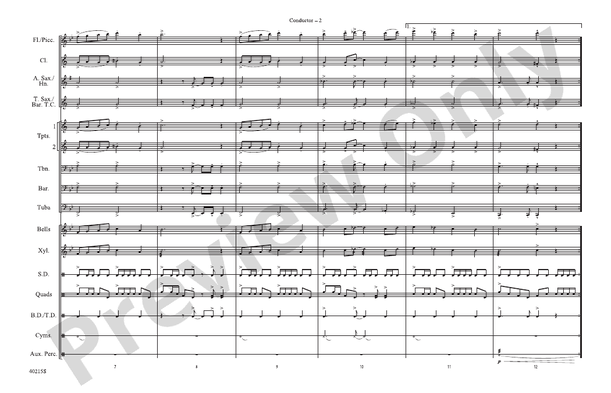 El Tiburon – Marching Band Conductor Score & Parts (Digital Download)