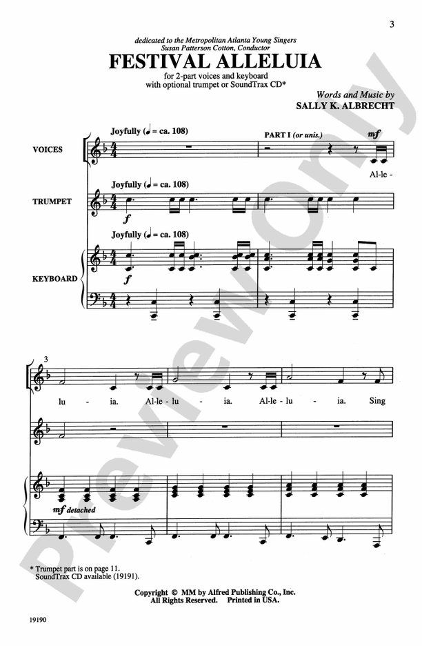 Festival Alleluia – 2-Part Choral Octavo (Digital Download)