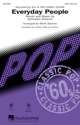 Everyday People - Sylvester Stewart - 2-Part Mark Brymer Hal Leonard Choral Score Octavo