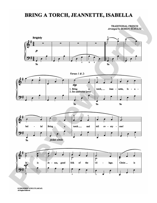 Bring a Torch, Jeannette, Isabella - PVG - Traditional (Digital Download)