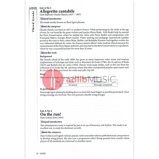 AMEB Violin Series 9 Grades 3-4 - Violin CD Recording & Handbook AMEB 1202728043