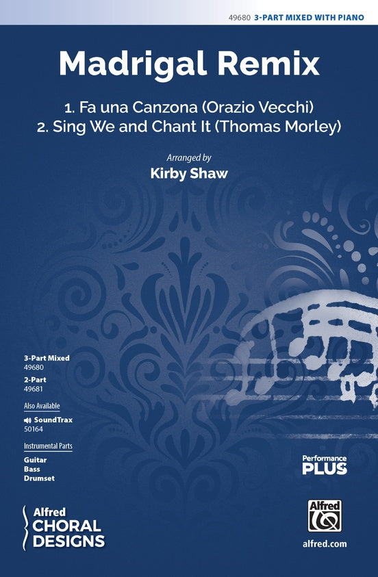 Madrigal Remix - 3 Part Mixed Choral Octavo (Digital Download)