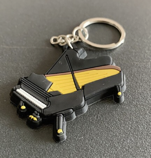 Grand Piano Rubber Keyring