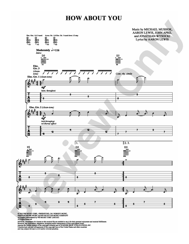 How About You - Guitar TAB (Digital Download)
