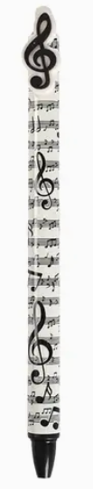 Erasable Pen Blue Ink with a Treble Clef Clip