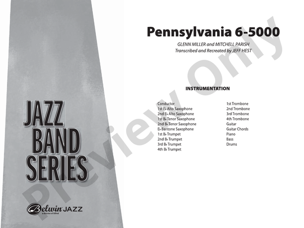 Pennsylvania 6-5000 - Jazz Ensemble Conductor Score & Parts (Digital Download)