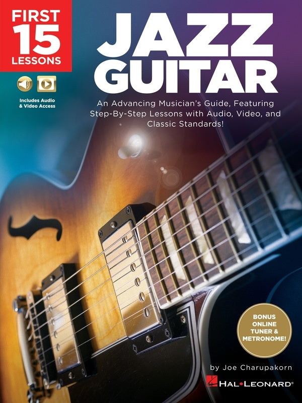 First 15 Lessons: Jazz Guitar - Guitar/Media Access Online Hal Leonard 285205