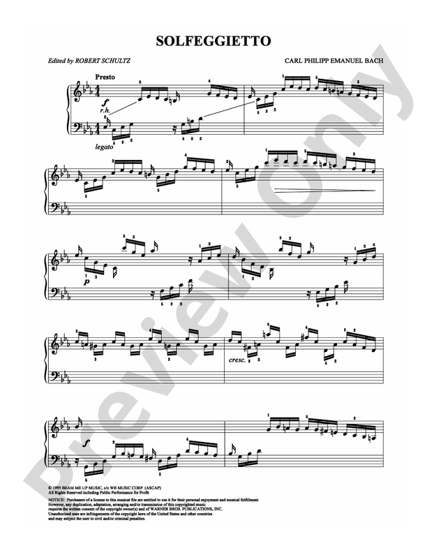 Bach - Solfeggietto - DSM-PS-0009978 - Piano (Digital Download)