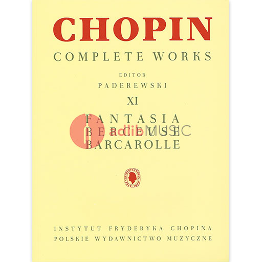 Chopin - Fantasia Berceuse Barcarolle - Piano edited by Paderewski PWM PWM241
