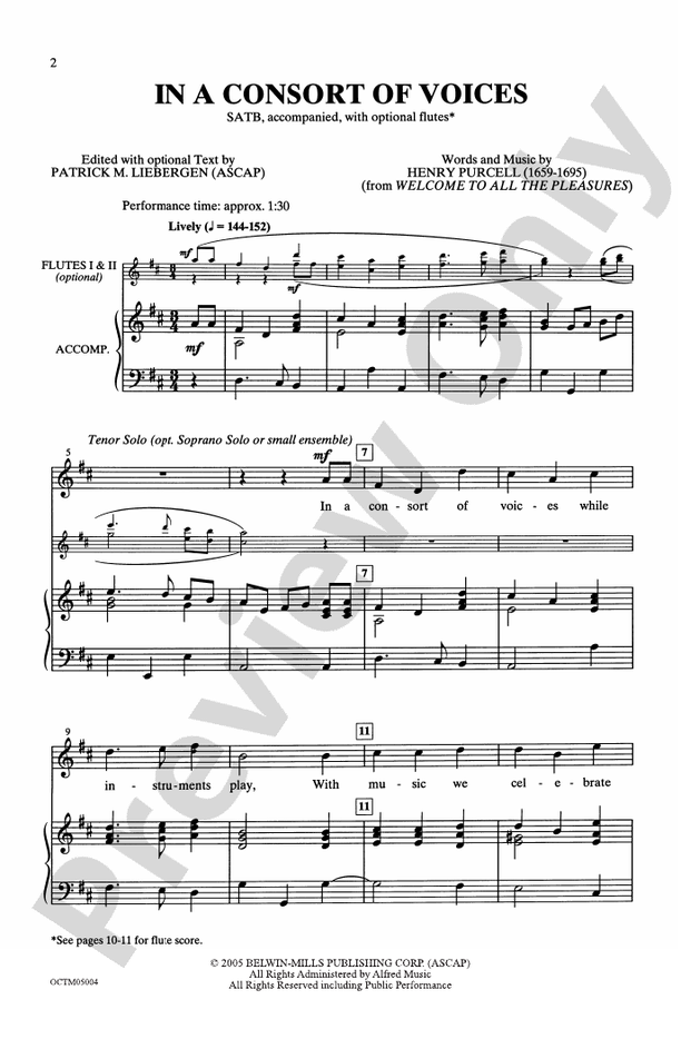 In a Consort of Voices - SATB Choral Octavo (Digital Download)