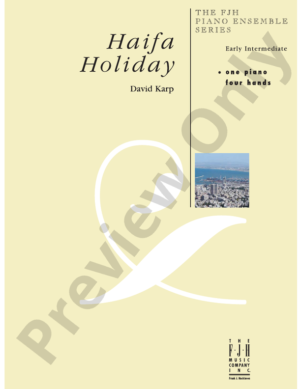 Haifa Holiday - Piano (Digital Download)