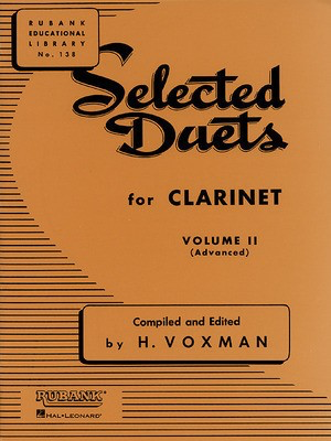 Selected Duets Volume 2 Advanced - Clarinet Duet Rubank 4470950