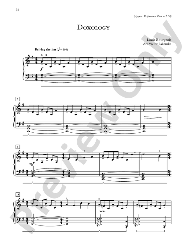 Doxology - Piano Solo (Digital Download)