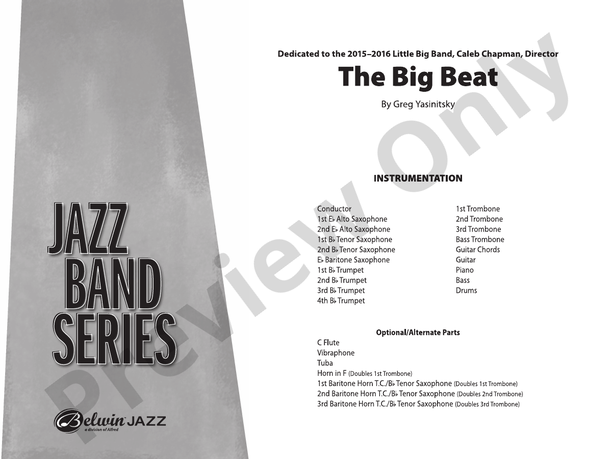 The Big Beat – Jazz Ensemble Conductor Score & Parts (Digital Download)