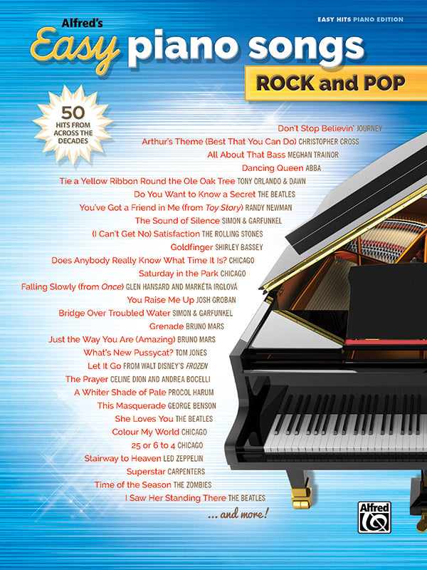 Alfreds Easy Piano Songs Rock and Pop PVG