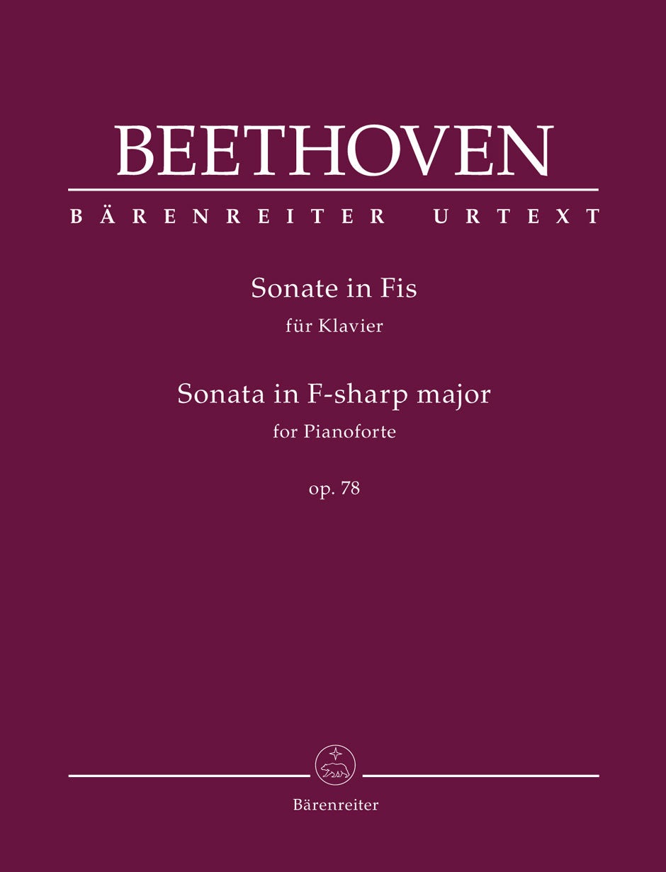 Beethoven Piano Sonata in F sharp Major Op 78