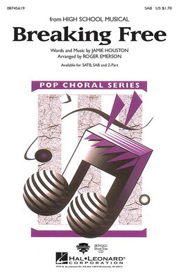 Breaking Free - SAB Roger Emerson Hal Leonard Choral Score Octavo