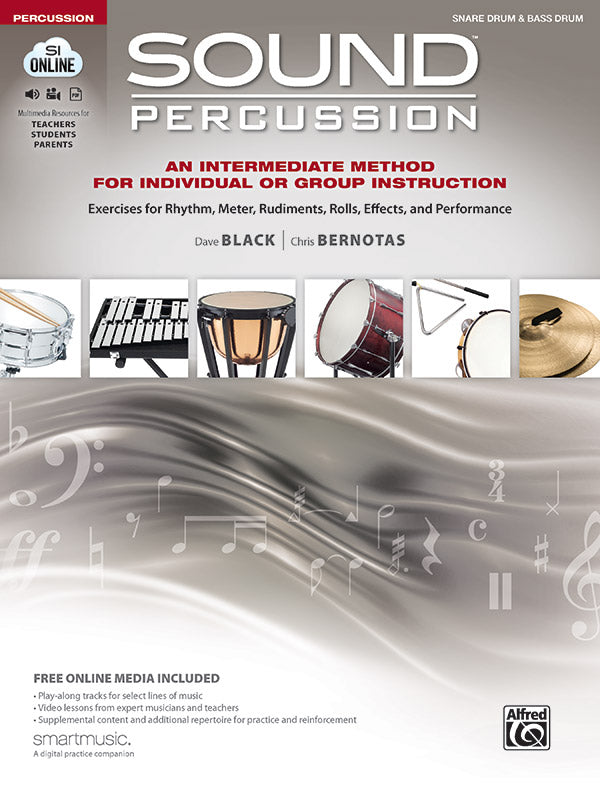 Sound Percussion Snare Drum/Bass Drum Book/OA - Black Dave; Bernotas Chris Alfred 47318