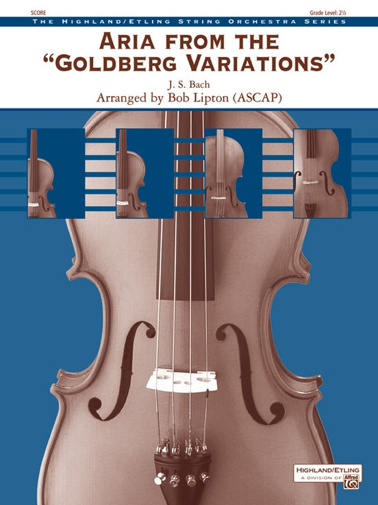 Aria from the Goldberg Variations – String Orchestra Conductor Score & Parts (Digital Download)
