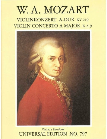 Violin Concerto No 5 K 219 Violin/Piano