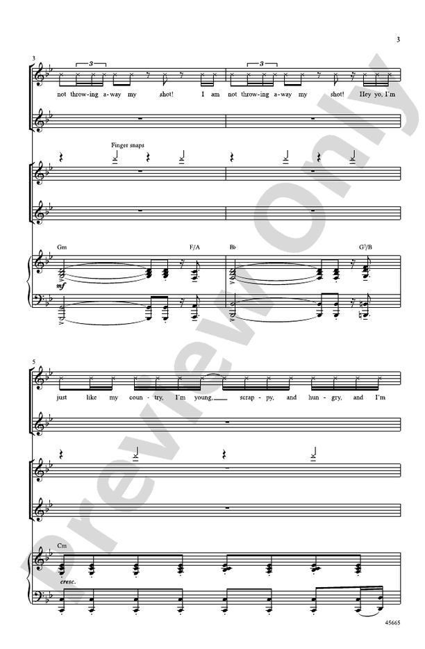 My Shot – SSA Choral Octavo (Digital Download)
