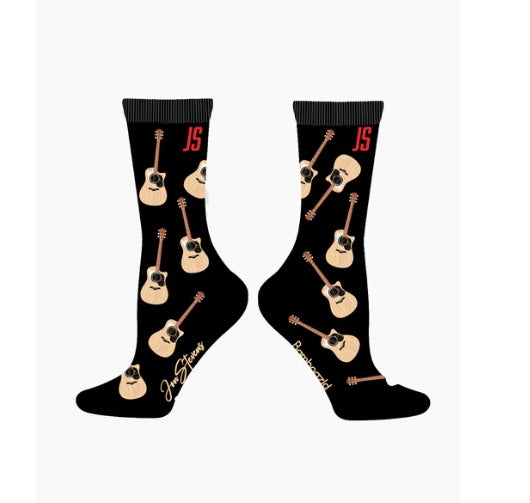 Womens Bamboo Socks The Guitar by Jon Stevens