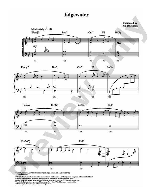 Edgewater - Piano (Digital Download)