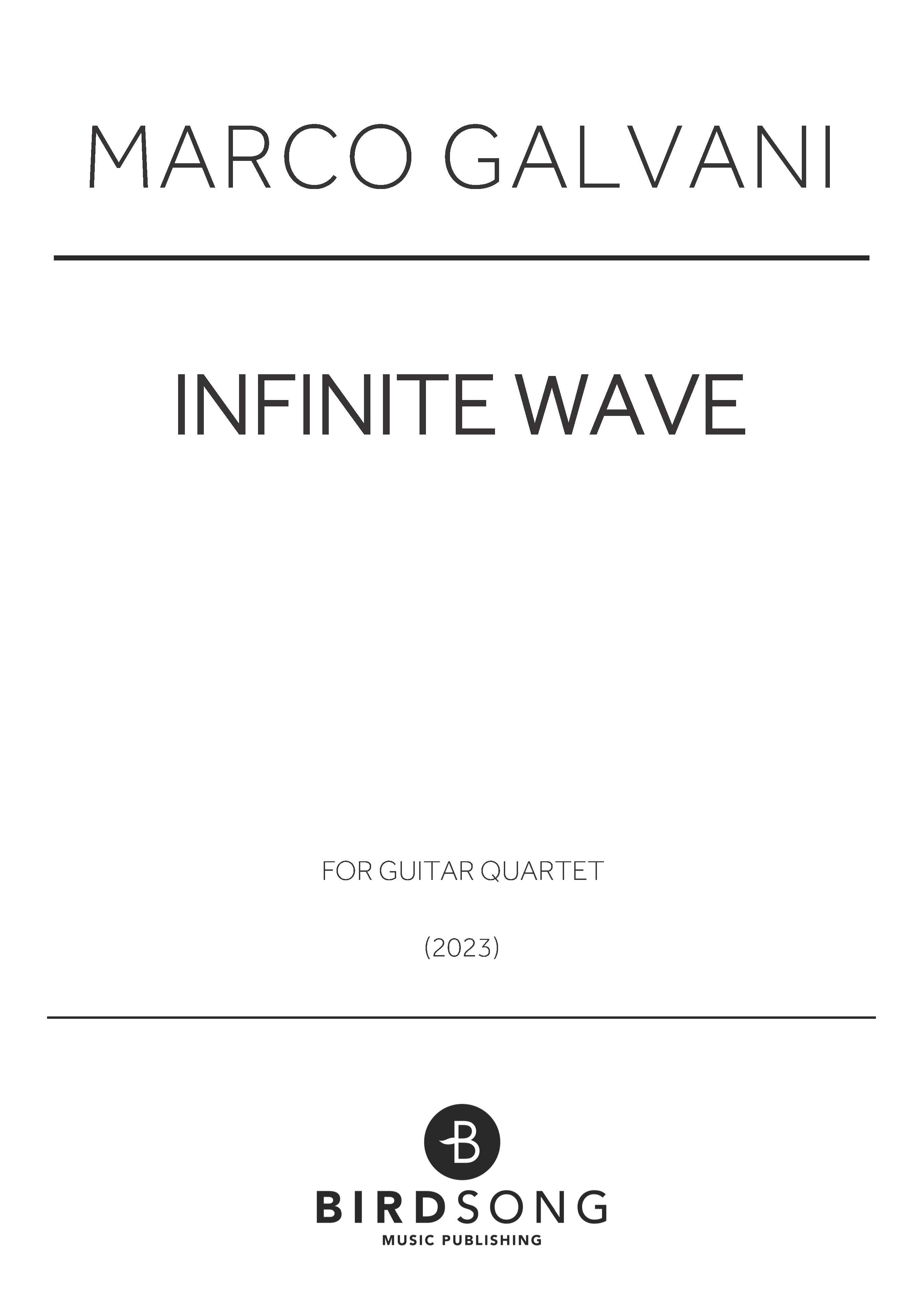 Infinite Wave - Guitar Quartet (Digital Download)
