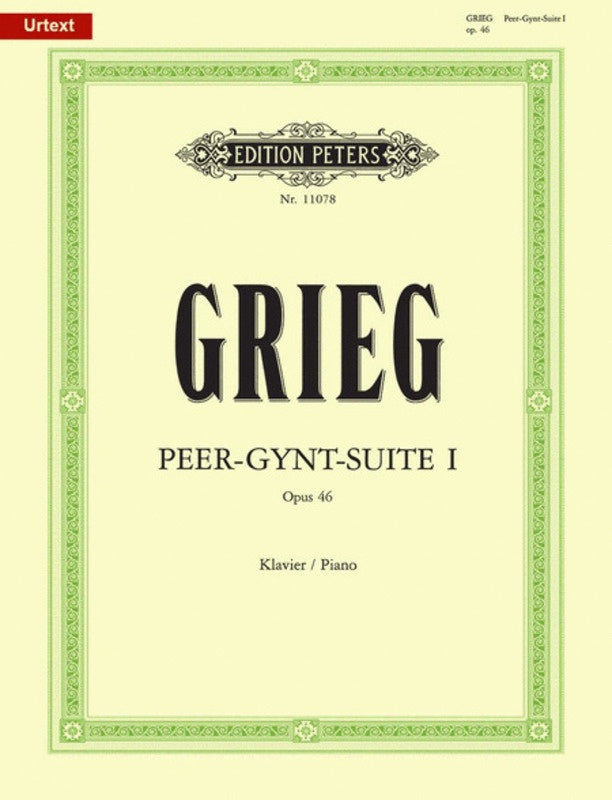Grieg - Peer Gynt Suite #1 Op46 - Piano Solo Peters EP11078