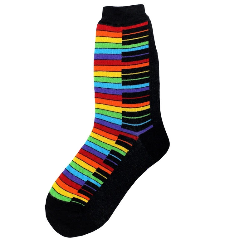 Rainbow Piano Women's Socks