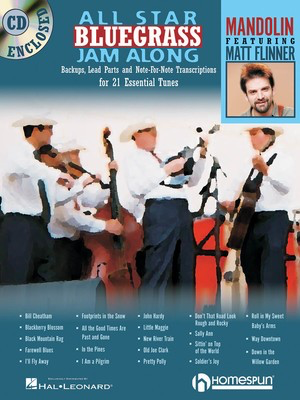 All Star Bluegrass Jam Along - For Mandolin - Mandolin Homespun /CD