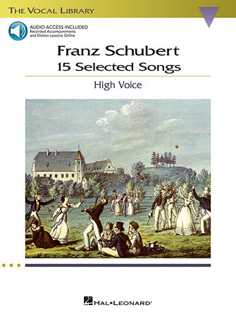 Schubert - 15 Selected Songs - High Voice/Audio Access Online Hal Leonard 001143