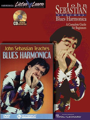 John Sebastian - Harmonica Bundle Pack - John Sebastian Teaches Blues Harmonica (Book/CD) with John Sebastian - Harmonica John Sebastian Homespun Book/CD/DVD